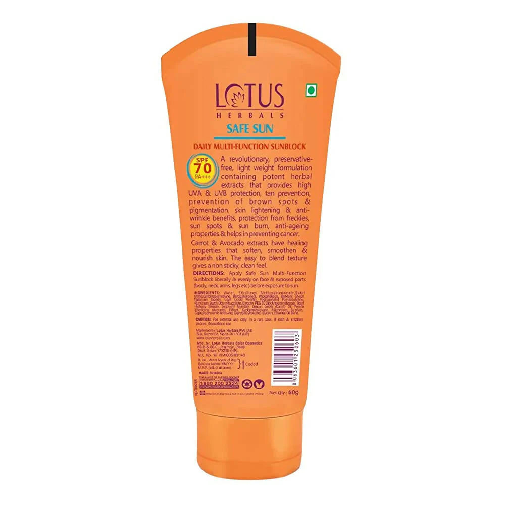 Lotus Herbals Safe Sun Daily Multi-Function Sunblock Sunscreen