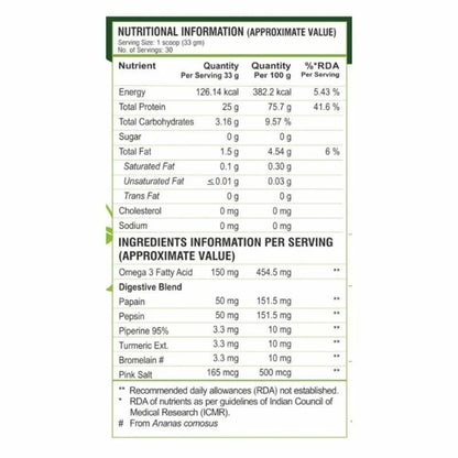 Pure Nutrition Pure Vegan Protein Powder - 1 kg - Chocolate