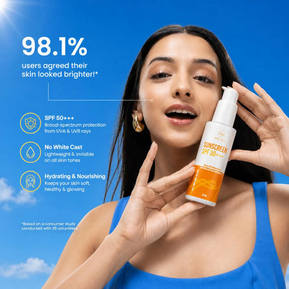 Milky Moon Sunscreen For Oily Skin Spf 50 Pa+++ Lightweight & Non-Greasy - 50 ml