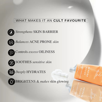 The Formularx Barrier Relief Ceramide Lightweight Moisturizer With Niacinamide & Hyaluronic Acid - 50 gm