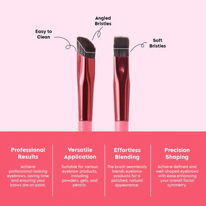 Gleva Multi-Function Eyebrow Brush - Pink