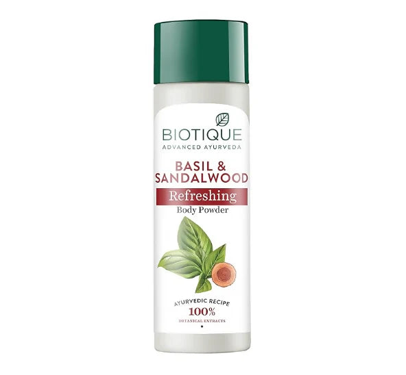 Biotique Basil & Sandalwood Refreshing Body Powder - 150 gm