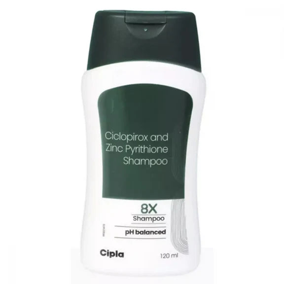 Cipla 8X Shampoo with pH Balanced - 120 ml