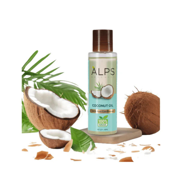 Alps Goodness 100% Natural Cold Pressed Coconut Oil For Hair & Skin - 100 ml