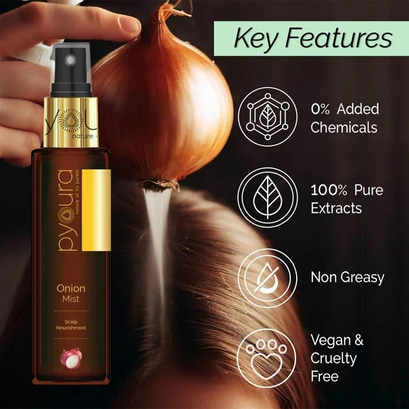 Pyoura Hair Fall & Repair Non-Greasy Onion Serum - 50 ml