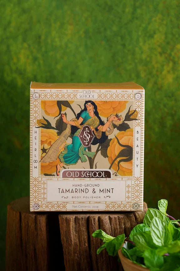 Old School Rituals Tamarind & Mint Body Polisher Natural Exfoliating Body Scrub - 200 gm