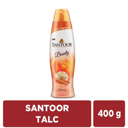 Santoor Beauty Perfumed Talc With Sandalwood Extracts - 400 gm