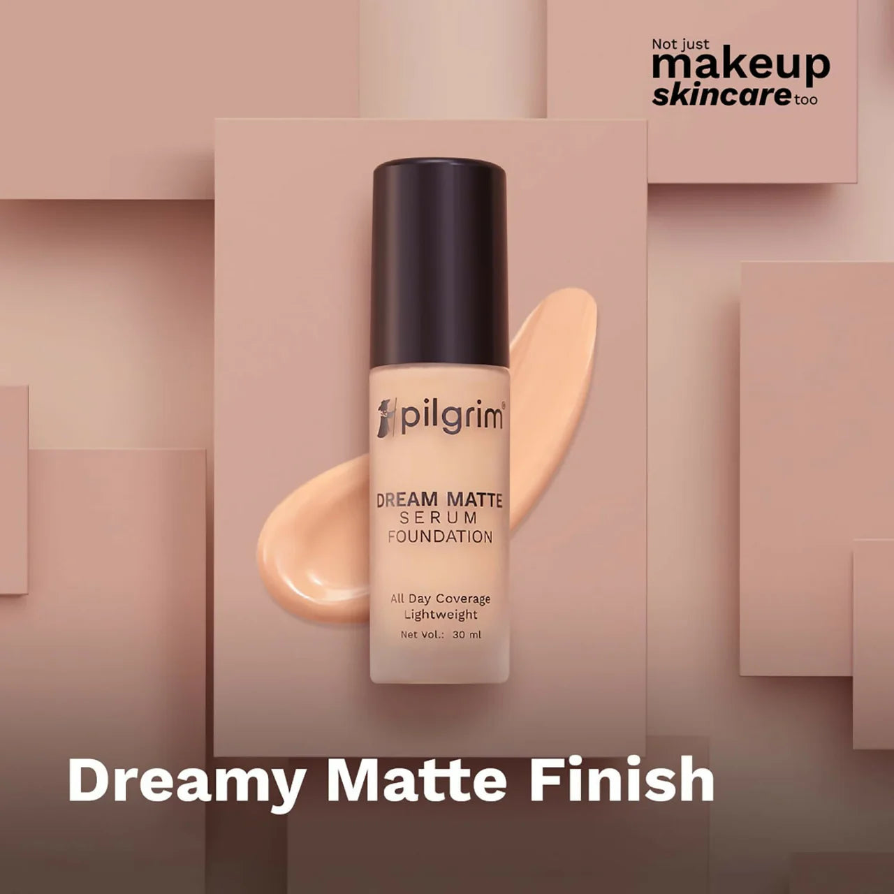 Pilgrim Dream Matte Serum Foundation With Matte & Poreless All Day Coverage Lightweight - Classic Nude -30 ml