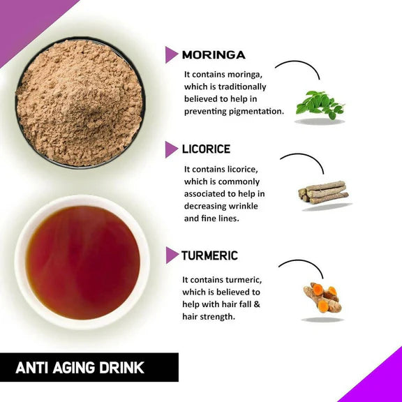 Just Vedic Anti Aging Drink Mix - 200 gm