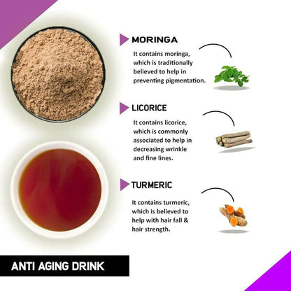 Just Vedic Anti Aging Drink Mix - 200 gm