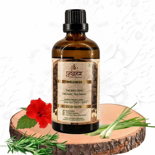 Yogez Sacred Sips Tea Drops- Hair Health - 100 ml