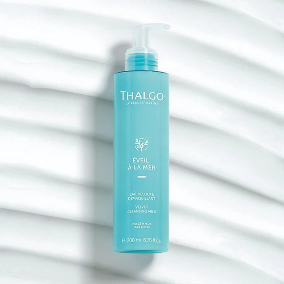 Thalgo Velvet Cleansing Milk - Gentle Cleansing Milk with Castor & Grape Seed Oils - 200 ml