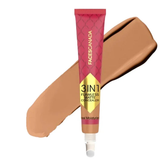 Faces Canada 3 in 1 Flawless Matte Concealer & Colour Correctors - Sand - 15 gm