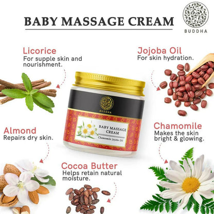Buddha Natural Baby Massage Cream - 75 gm