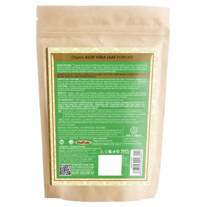Khadi Natural Organic Aloe Vera Leaf Powder - 100 gm