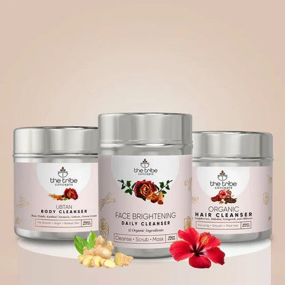 Top to Toe Cleansers Kit to Nourish Skin & Hair