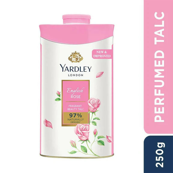 Yardley London English Rose Perfumed Talc Powder For Women - 250 gm