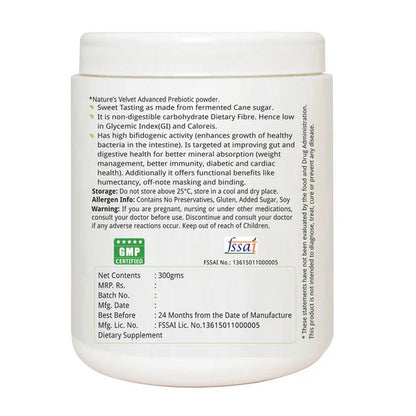 Nature's Velvet Advanced Prebiotics Powder - 300 gm