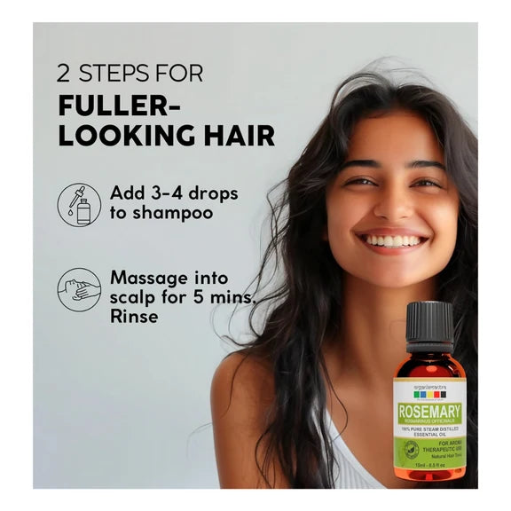 Organix Mantra Rosemary Oil for Hair - 100% Natural Rosemary Hair Oil - 15 ml