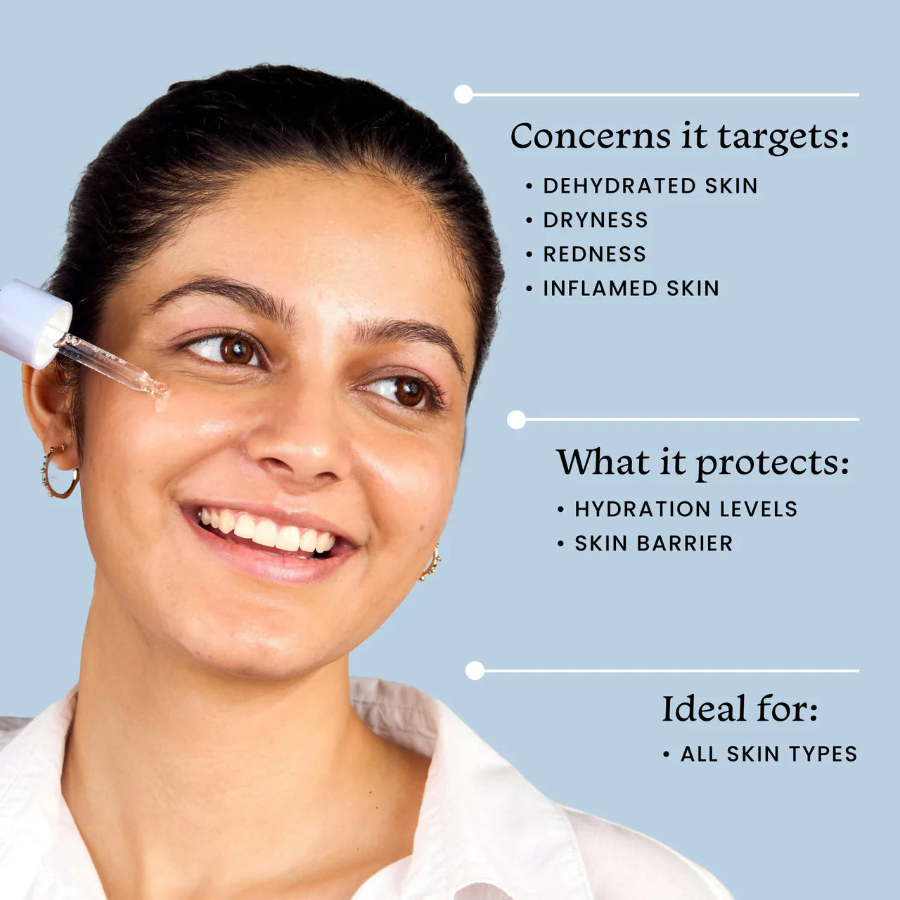 Foxtale Daily Hydrating Serum With Hyaluronic Acid - For Plump & Glowing Skin