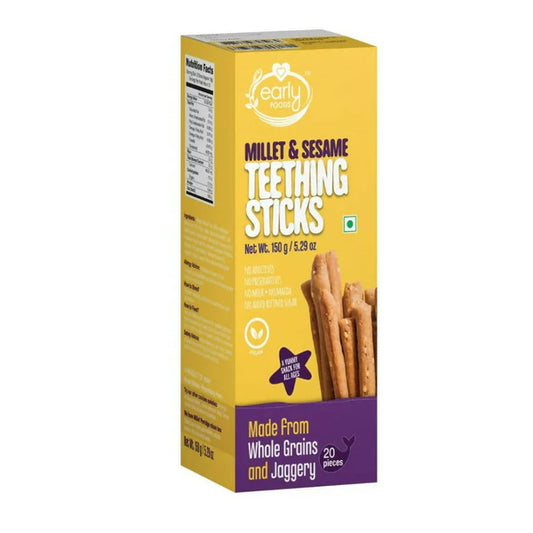 Early Foods Millet & Sesame Teething Sticks - 150 gm