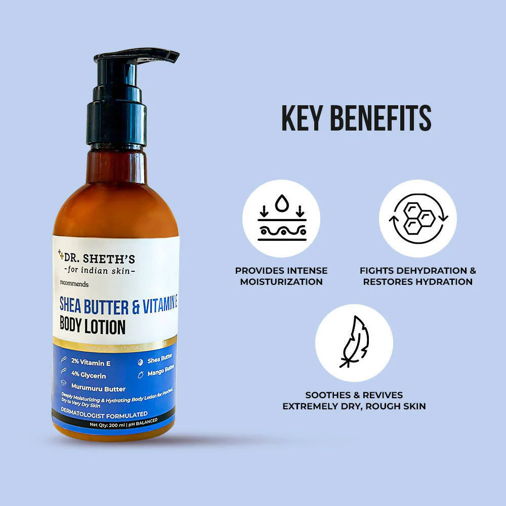 Dr. Sheth's Shea Butter & Vitamin E Body Lotion