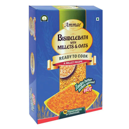 Ammae Millet Bisibelebath With Millets and Oats, Ready to Cook - 150 gm