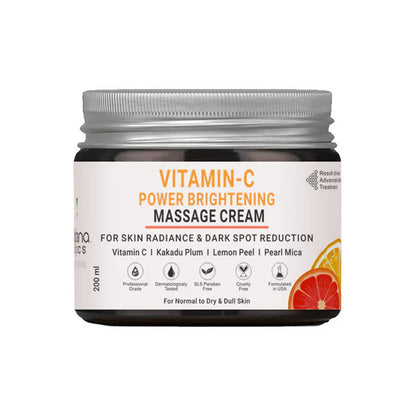 Volamena Organics Vitamin C Power Brightening Massage Cream - 200 ml