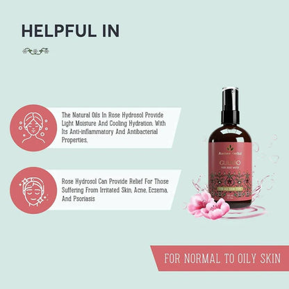 Avimee Herbal Gulabo Pure Rose Water Cleansing & Toning - 110 ml
