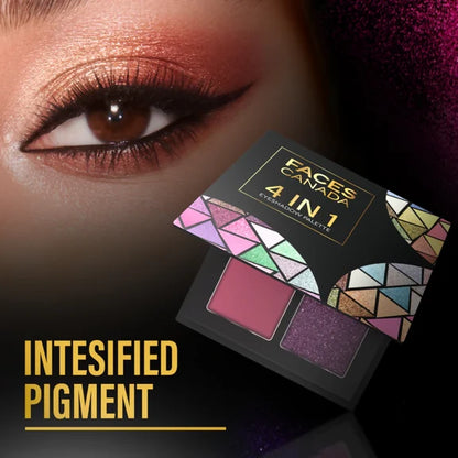 Faces Canada 4 in 1 Eyeshadow Palette - Moody Moon 06 - 5 gm