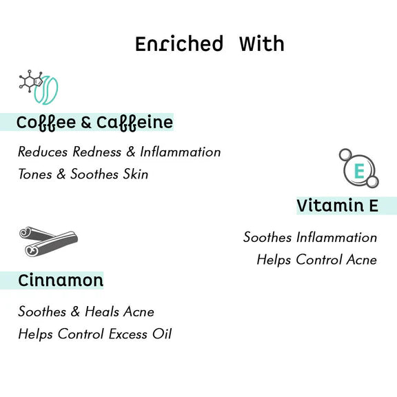 mCaffeine Anti Acne Coffee Foaming Face Wash - 75 ml
