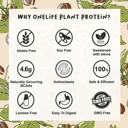 Onelife Plant Protein Mocha - 500 gm