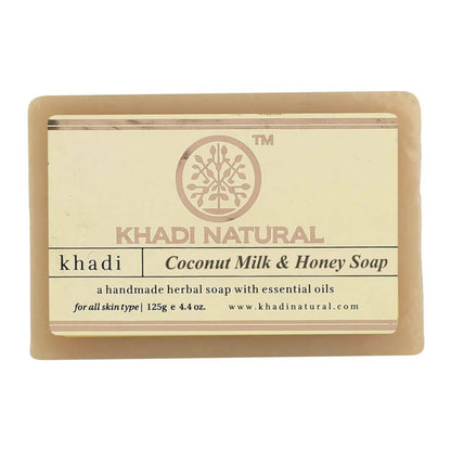 Khadi Natural Coconut Milk & Honey Soap - 125 gm - Pack of 2