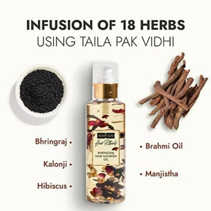 Kapiva Ayurveda Hair Rituals Bhringraj Hair Nourish Oil - 200 ml