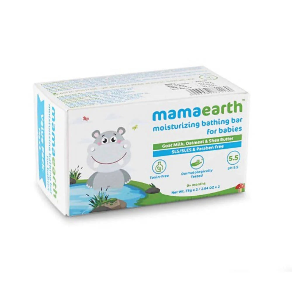 Mamaearth Moisturizing Bathing Bar Soap For Babies -Pack of 2