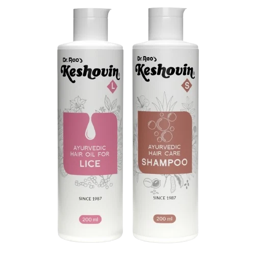 Dr. Rao's Keshovin-L Hair Oil, Keshovin-S Shampoo Combo - combo
