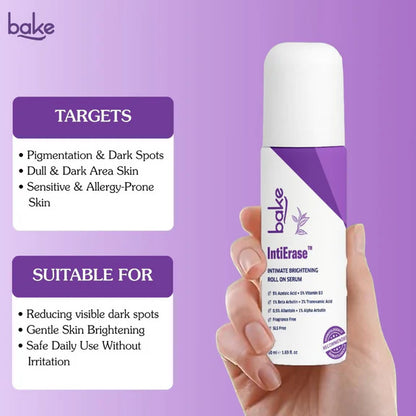 Bake IntiErase™ Intimate Brightening Roll On Serum - 50 ml