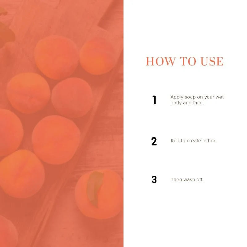 Khadi Natural Peach Handmade Soap - 125 gm