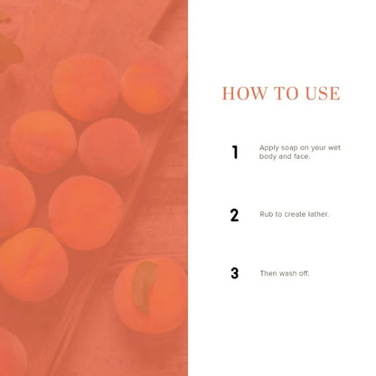 Khadi Natural Peach Handmade Soap - 125 gm