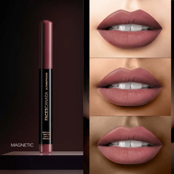 Faces Canada Ultime Pro HD Intense Matte Lips + Primer - Magnetic 02 - 1.4 gm