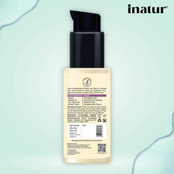 Inatur Strengthening Keratin Hair Serum - 50 ml