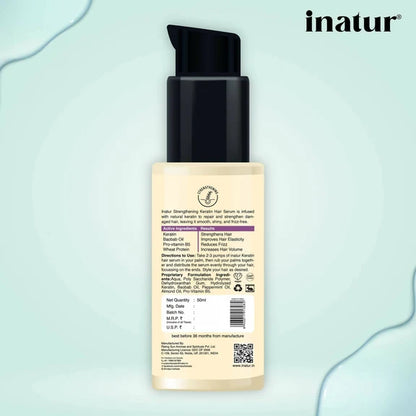 Inatur Strengthening Keratin Hair Serum - 50 ml