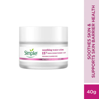 Simple Active Skin Barrier Care Soothing Water Creme - 40 gm