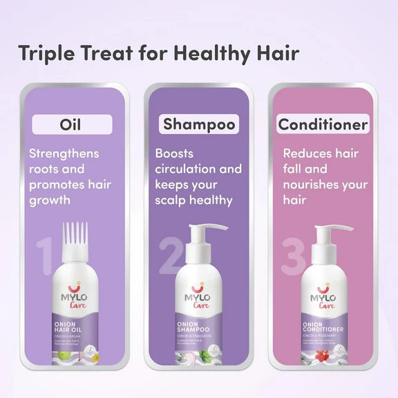 Mylo Care Anti Hairfall Onion Care Kit - Kit