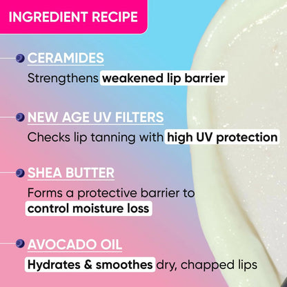 Dot & Key Barrier Repair Hydrating Lip Balm SPF 50 With Ceramides & Peptides Blueberry Bliss - 4.5 gm