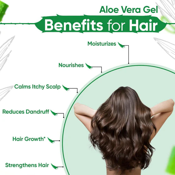 Kazima Pure Aloe Vera Gel For Hair, Acne, Scars, Dark Circles & Sunburn - 500 gm
