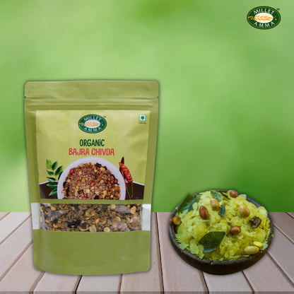 Millet Amma Organic Bajra Chivda Namkeen - 200 gm
