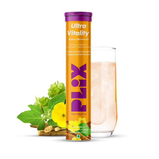 PLIX The Plant Fix Ultra Vitality Effervescent Tablets - Orange Burst