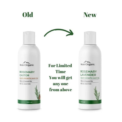 Aravi Organic Rosemary Lavender Hair Growth Hair Oil - 200 ml