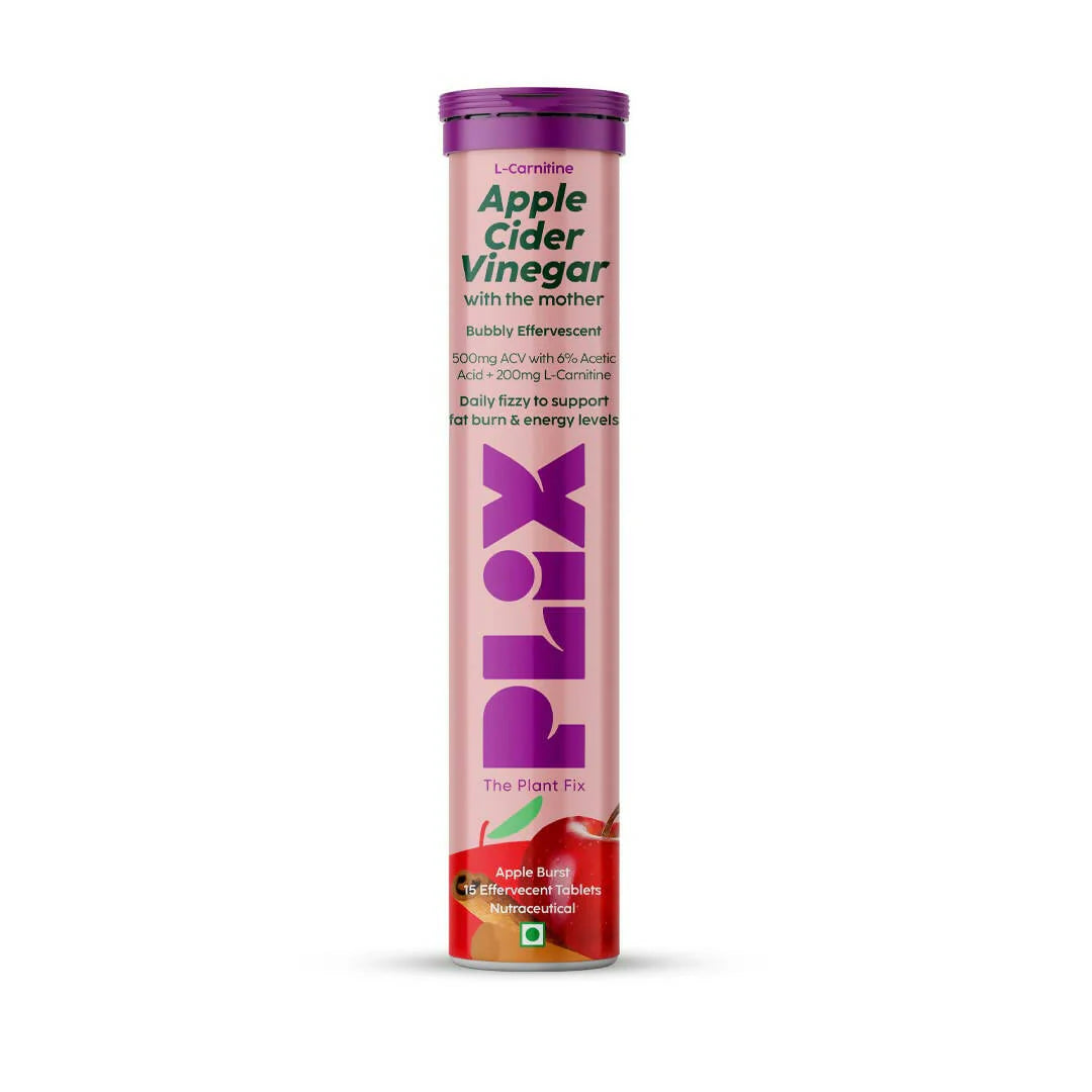 PLIX The Plant Fix L-Carnitine ACV Effervescent Tablets - Apple Burst